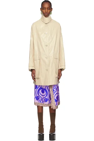 DRIES VAN NOTEN Beige Flap Pocket Coat