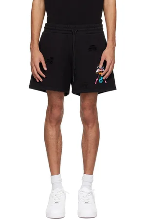 Members OF The Rage Distressed Shorts