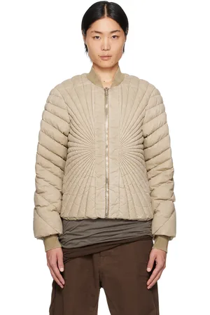 Rick Owens Moncler + Taupe Radiance Down Jacket