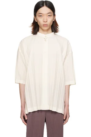 Issey Miyake Off-White Edge Shirt