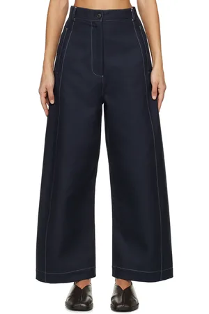 HENRIK VIBSKOV Navy Post Trousers