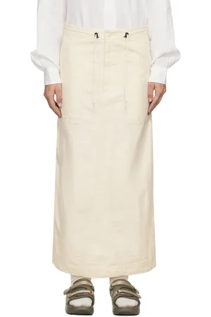 Pins & Needles Off-White Fatigue Midi Skirt