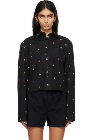 RIER Black Floral Shirt