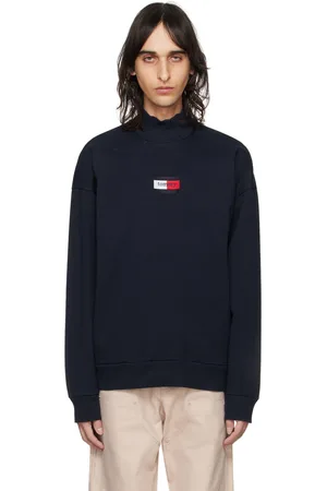Tommy Hilfiger Navy Embroidered Turtleneck