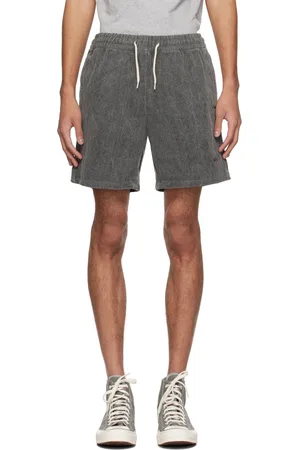 Noah NYC Gray Embroidered Shorts