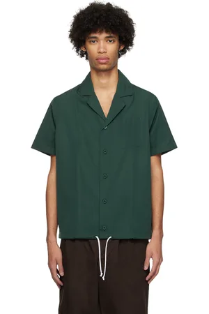 Noah NYC Green Drawstring Shirt