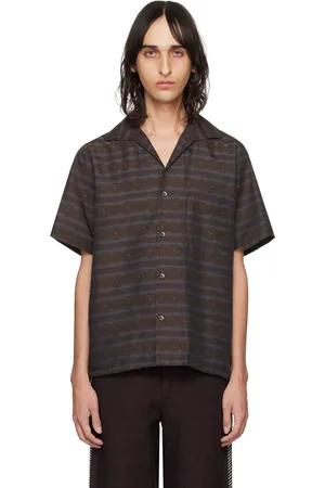 Pins & Needles Brown Italian Collar Shirt