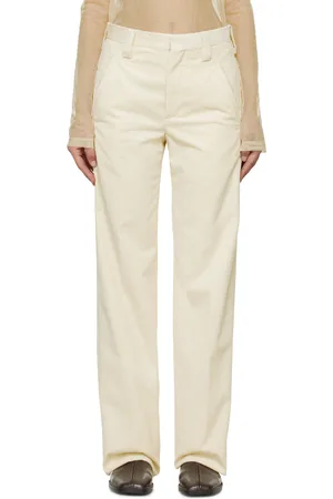 RIER Off-White Creased Trousers