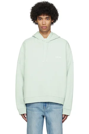 Solid Green Drawstring Hoodie