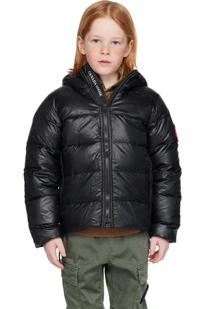 Canada Goose Kids Black Crofton Down Jacket