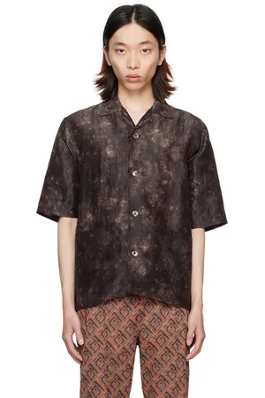 Pins & Needles Brown Cabana Shirt