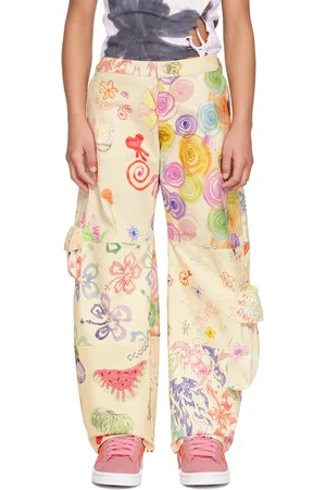 Collina Strada SSENSE Exclusive Kids Multicolor Patchwork Lawn Cargo Pants