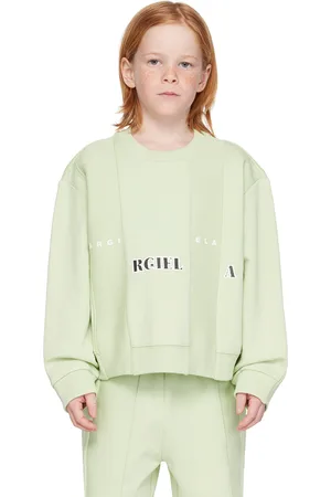 Maison Margiela Kids Green Printed Sweatshirt