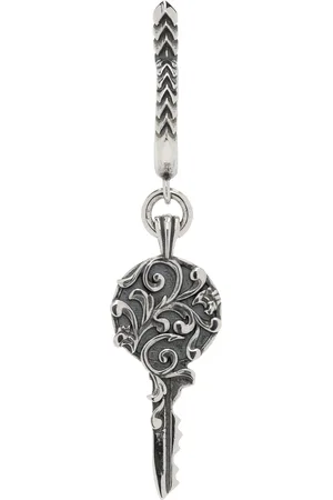 EMANUELE BICOCCHI Silver Arabesque Key Single Earring