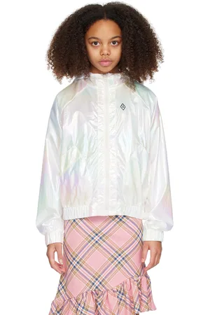 The Animals Observatory Kids White Fox Track Jacket
