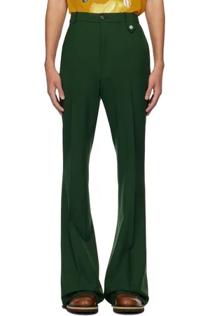 Jacquemus High-waisted Wide-leg Patchwork Cargo Pants in Green