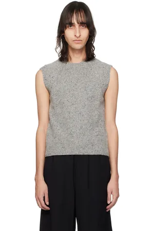 Ami Gray Crewneck Vest
