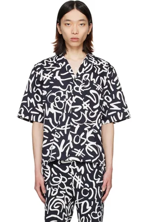 Moschino Navy & White Printed Shirt