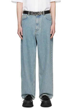 Moschino Blue Garment-Washed Jeans