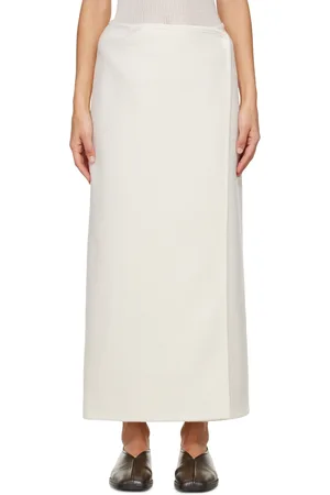 RIER Off-White Walker Midi Skirt