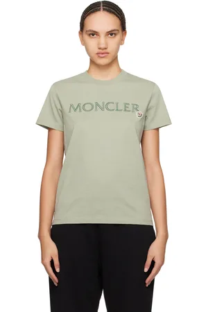 Moncler Green Embroidered T-Shirt