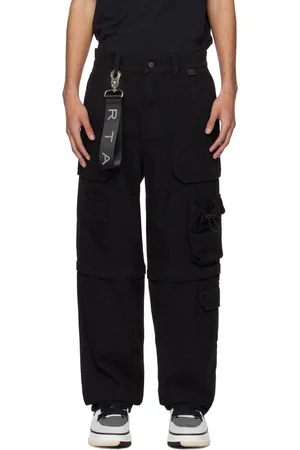 RTA Black Multi-Pocket Cargo Pants