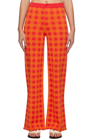SIMON MILLER Orange Jabber Trousers