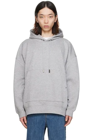 WOOYOUNGMI Gray Sleeve String Hoodie