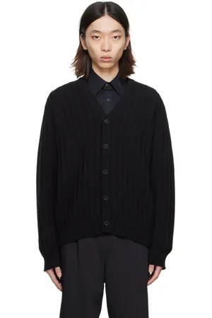 WOOYOUNGMI Black Y-Neck Cardigan