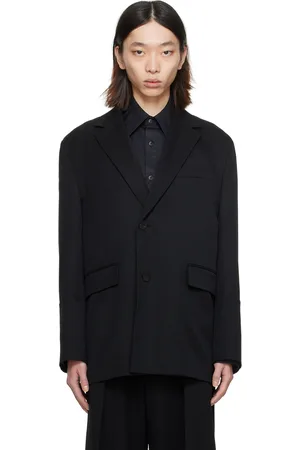 WOOYOUNGMI Black Notched Lapel Blazer