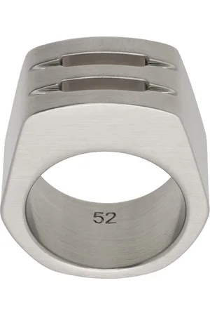 Rick Owens Silver Grill Ring