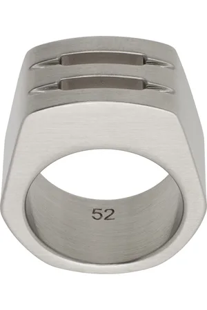 Rick Owens Silver Grill Ring