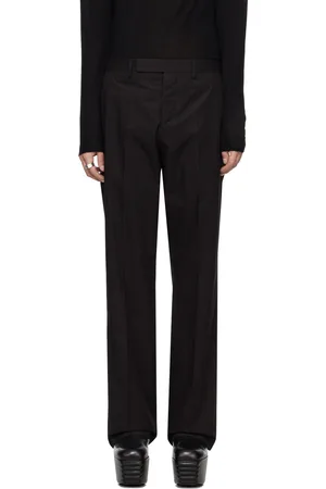 Rick Owens Black Tailored Dietrich Trousers