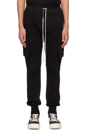 Rick Owens Black Mastodon Cut Cargo Pants