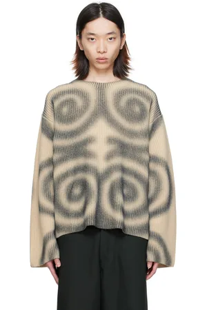 Nanushka Off-White & Black Maura Sweater
