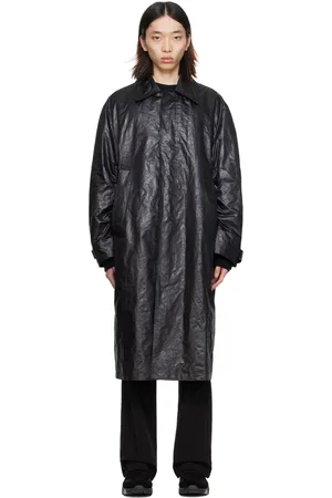 WOOYOUNGMI Black Crinkled Coat