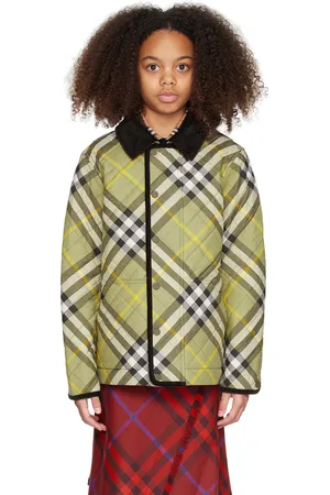 Burberry Kids Green Quilted Jacket