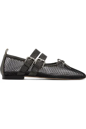 OPEN YY Mesh Buckle Ballerina Flats