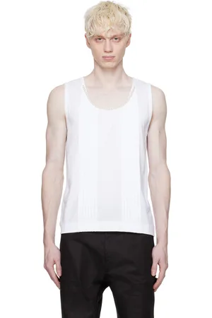 Simone Rocha White Pleated Tank Top