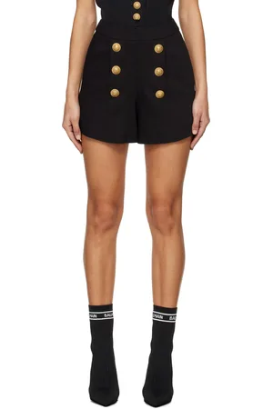 Balmain Black Four-Pocket Shorts
