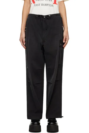 Rhude SSENSE Exclusive Black Parachute Trousers