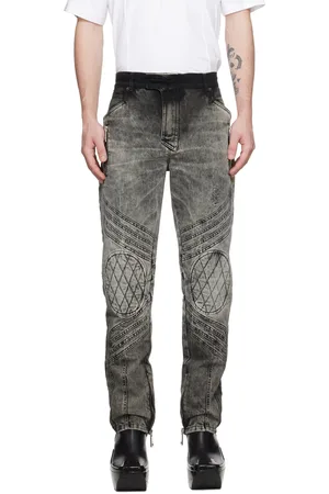 Balmain Gray Bleached Jeans