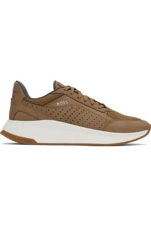 HUGO BOSS Brown Lace-Up Sneakers