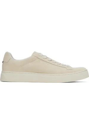HUGO BOSS Beige Suede Sneakers