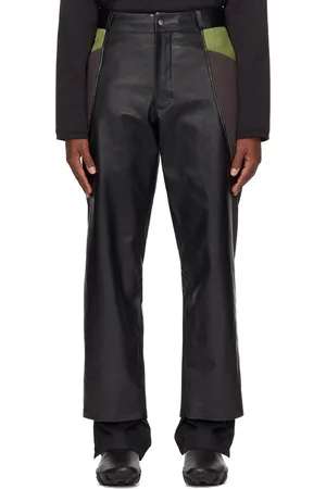 Ecco Black Kiko Kostadinov Edition Milne Leather Trousers