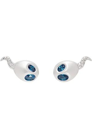 Jiwinaia Silver Tadpole Earrings