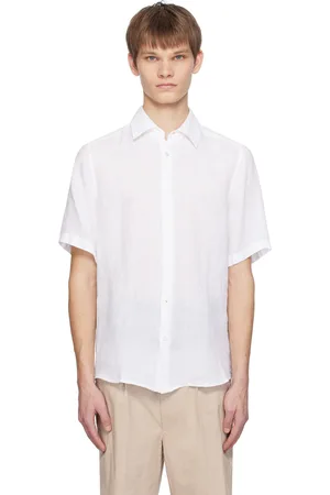 HUGO BOSS White Regular-Fit Shirt