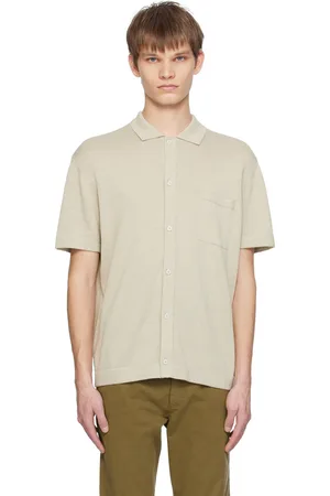 HUGO BOSS Beige Spread Collar Shirt