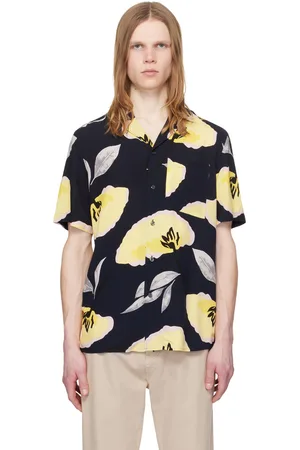 HUGO BOSS Navy Printed Shirt