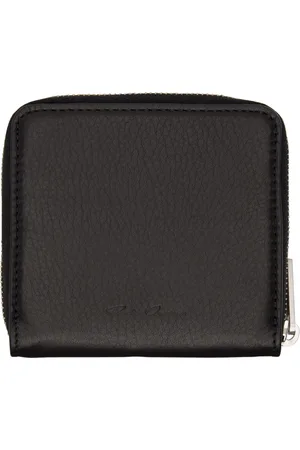 Rick Owens Black Zipped Wallet